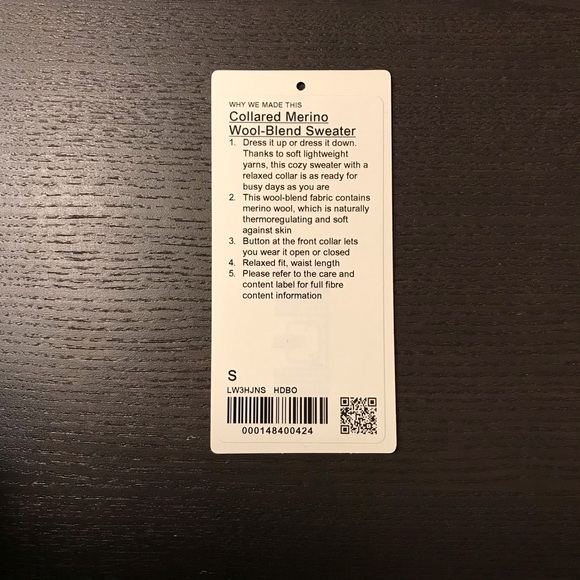 Lululemon Collared Merino Wool Blend Sweater - Picture 3 of 3